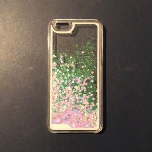 iPhone case with glitter inside